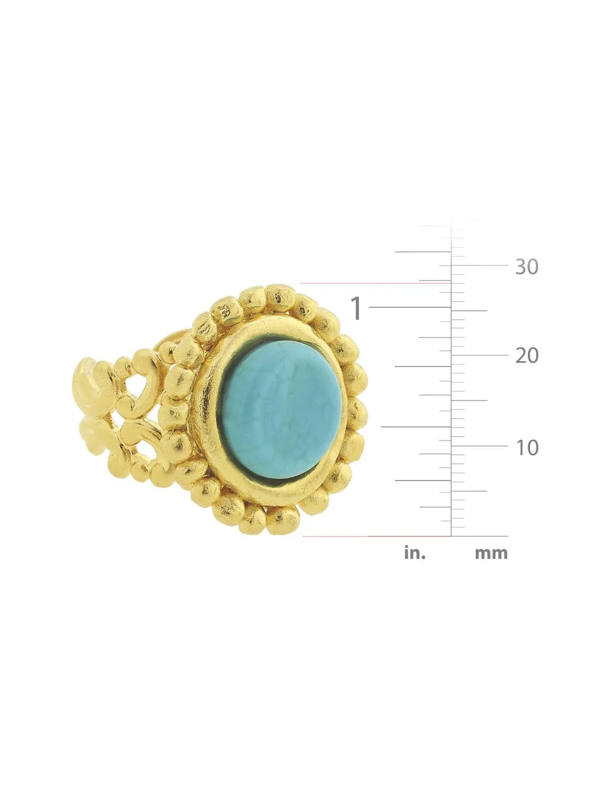 Susan Shaw Turquoise Cab Ring