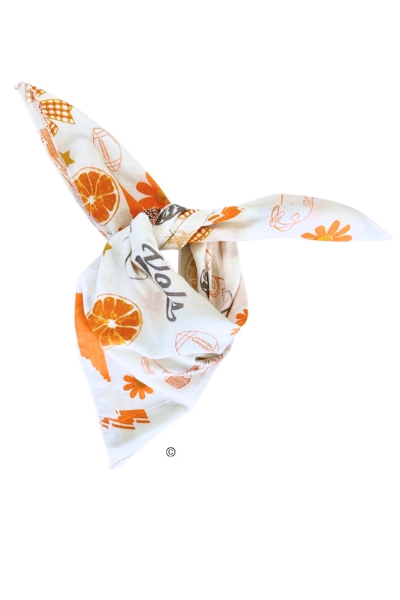Sweet As Tennessee Bandana tennessee orange white gray 