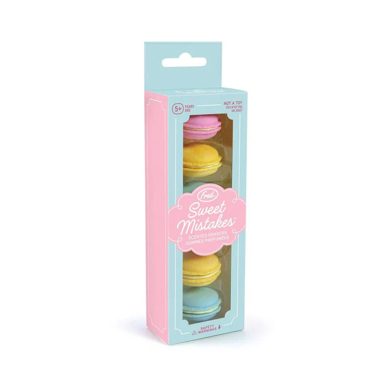 Sweet Mistakes Macaron Erasers