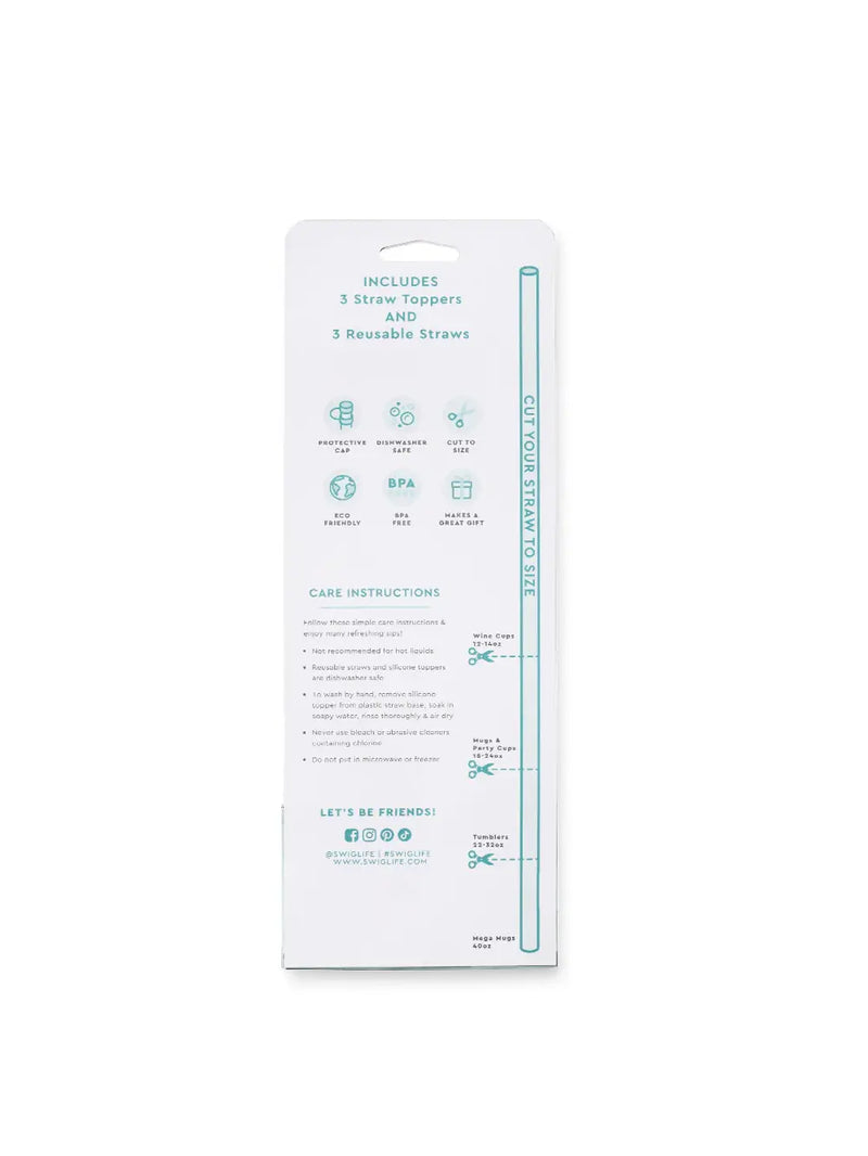 Swig We've Got Spirit Straw Topper Set