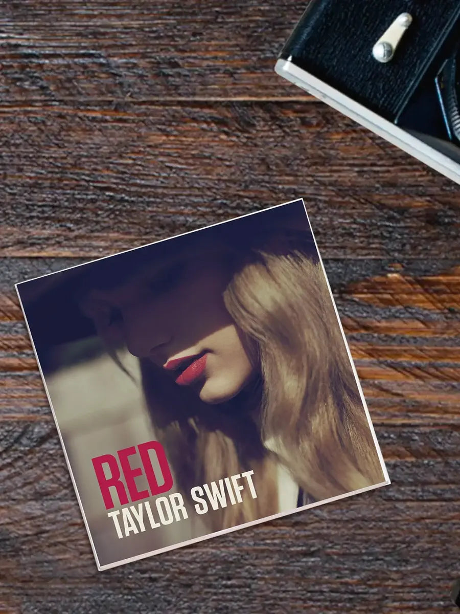 Taylor Swift Album Cover Coaster Red