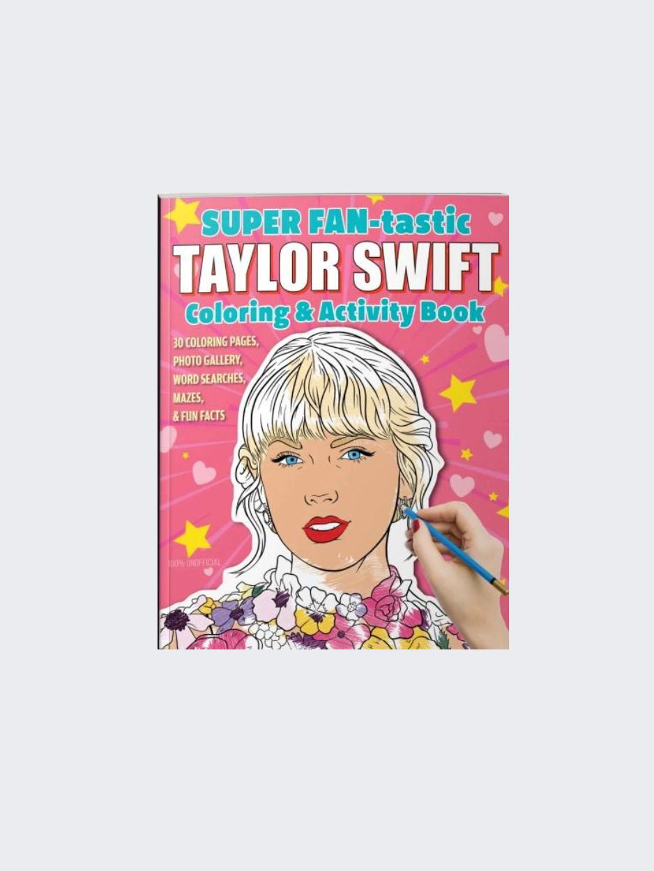 taylor swift coloring and activity book-front cover