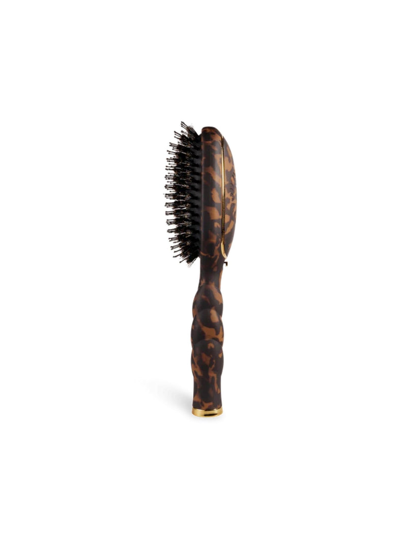 TELETIES Boar Bristle Hair Brush tortoise 
