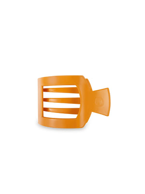 TELETIES large flat square hair clip in mango for it