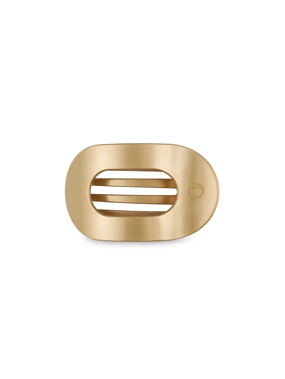 TELETIES Champagne Toast Medium Flat Round Hair Clip