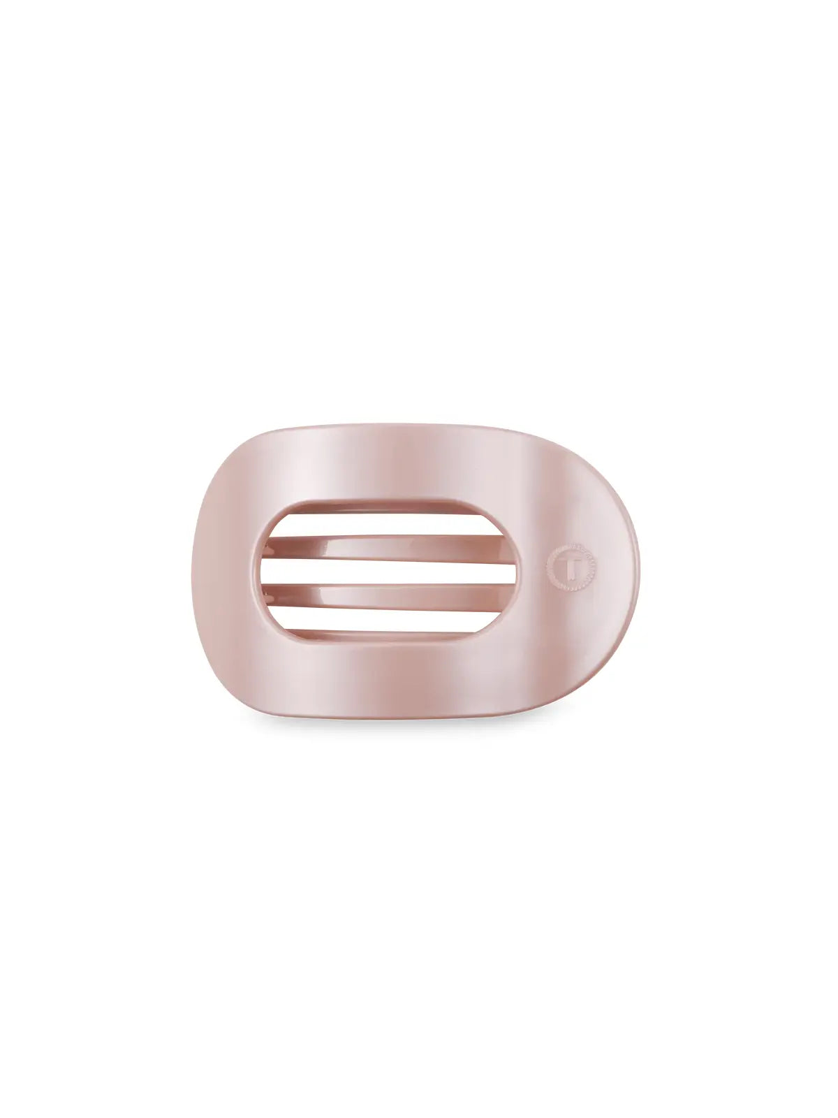 TELETIES Pearly Pink Medium Flat Round Hair Clip