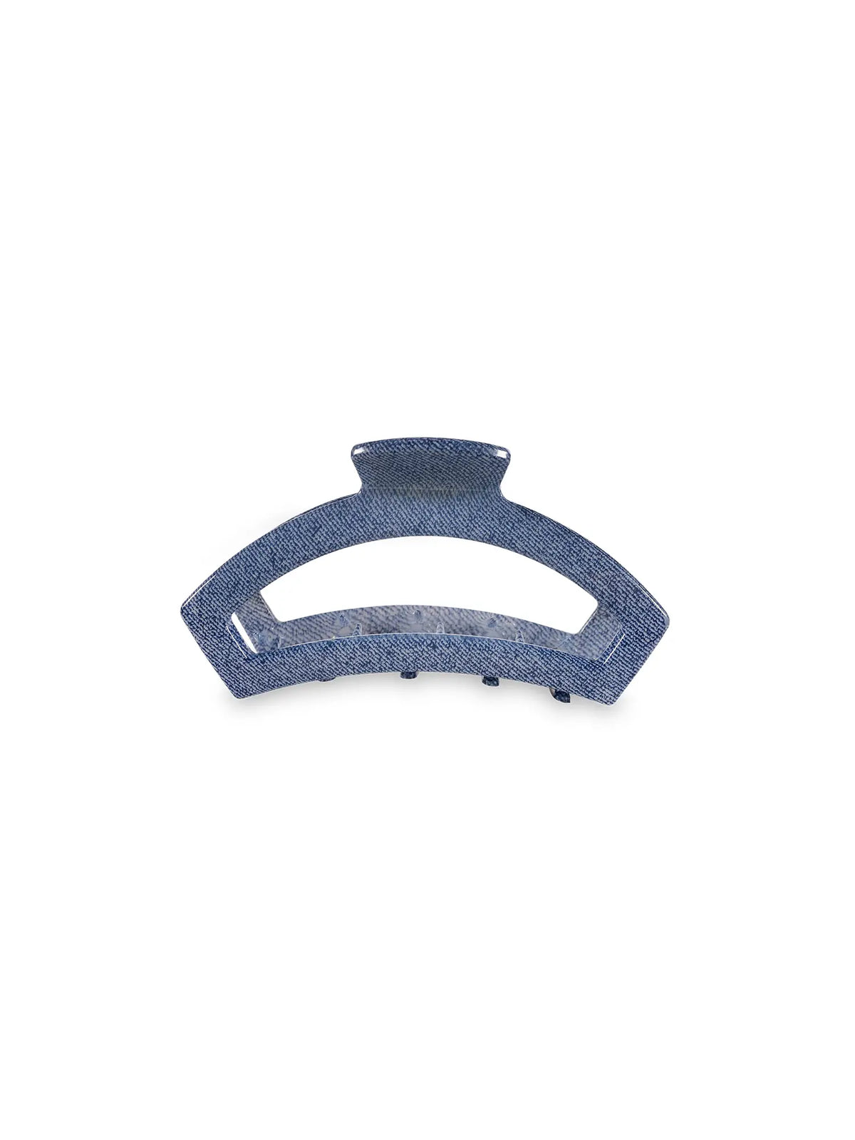 TELETIES denim medium open hair clip