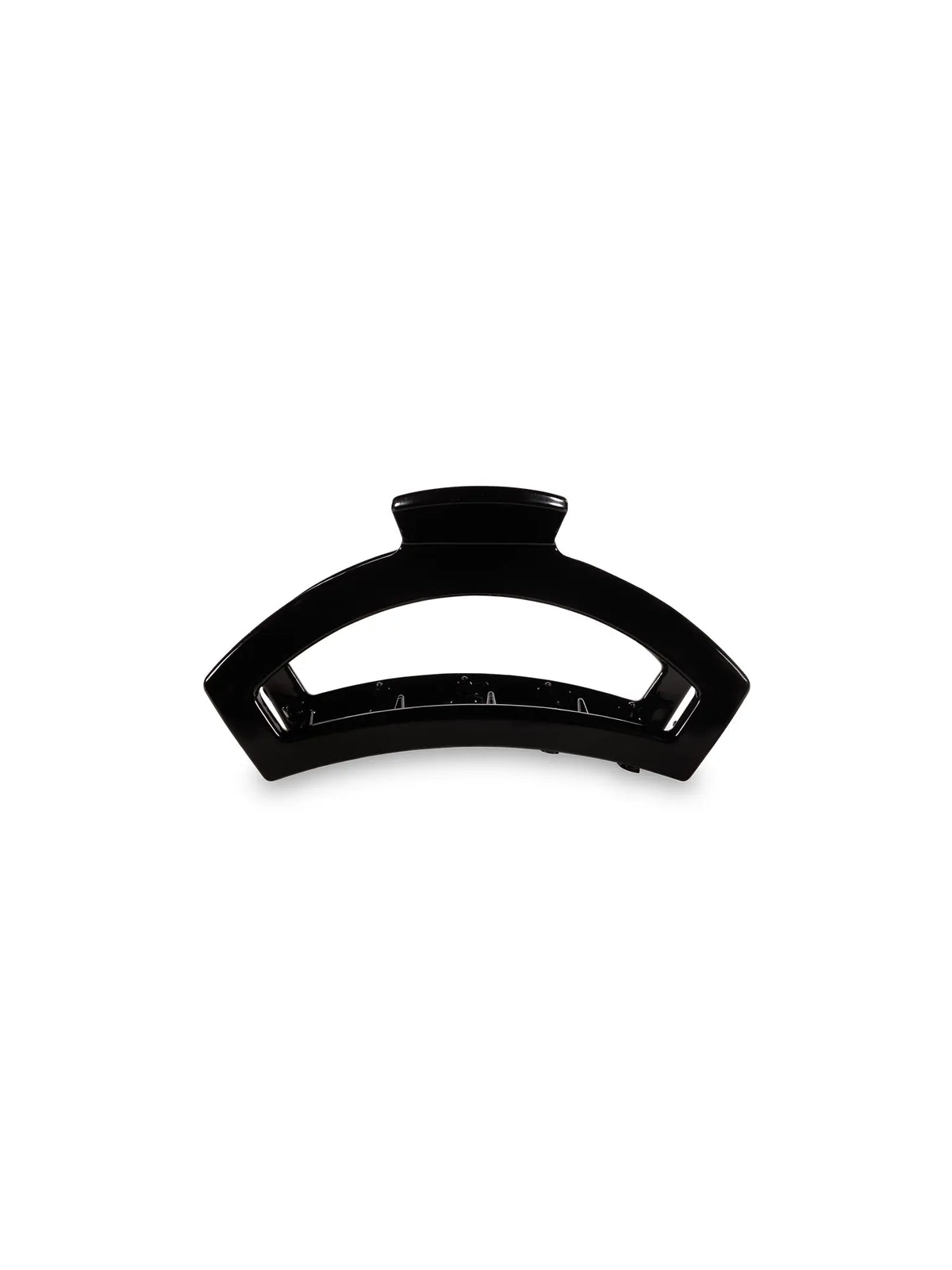 TELETIES jet black medium open hair clip