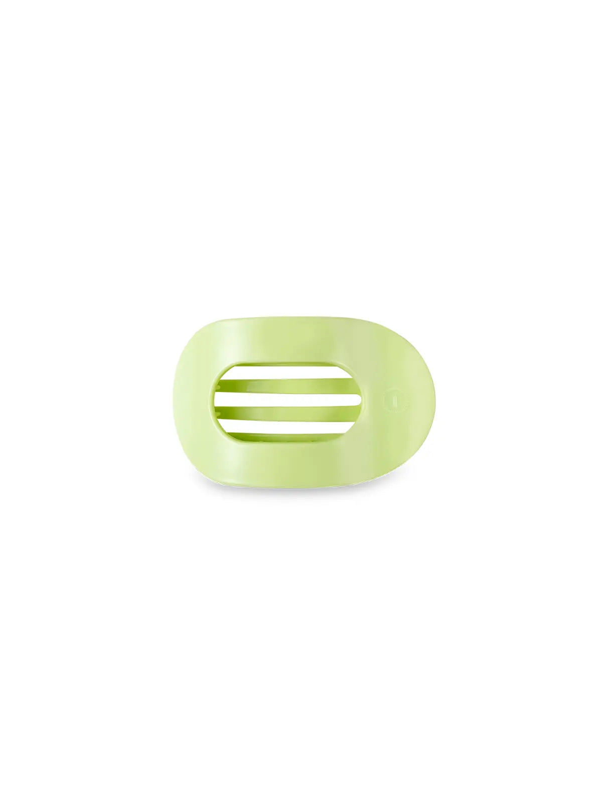 teleties small flat round hair clip in aloe there