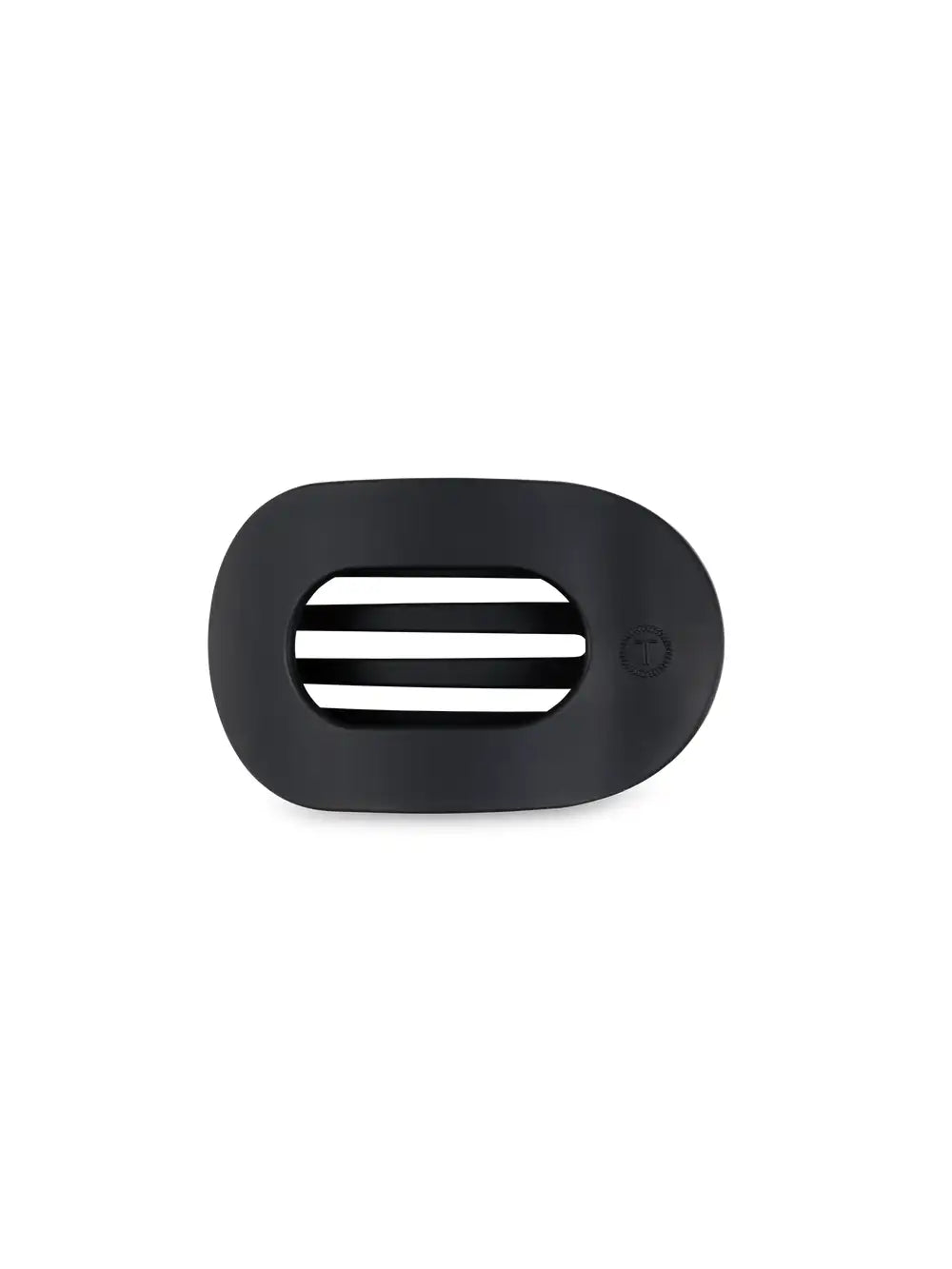 TELETIES Midnight Matte Small Flat Round Hair Clip