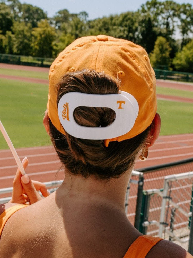 TELETIES University of Tennessee Go Vols Large Flat Round Hair Clip