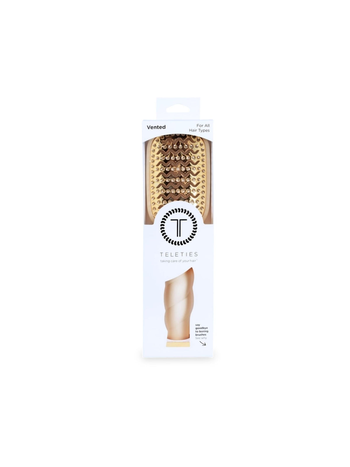 teleties Vented Hair Brush tan 