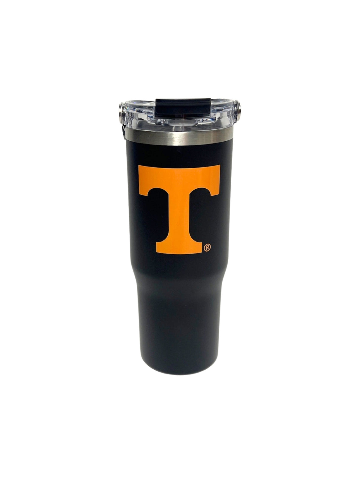 Tennessee Bucket Handle Black Insulated Tumbler Power T Logo 32oz Game Day
