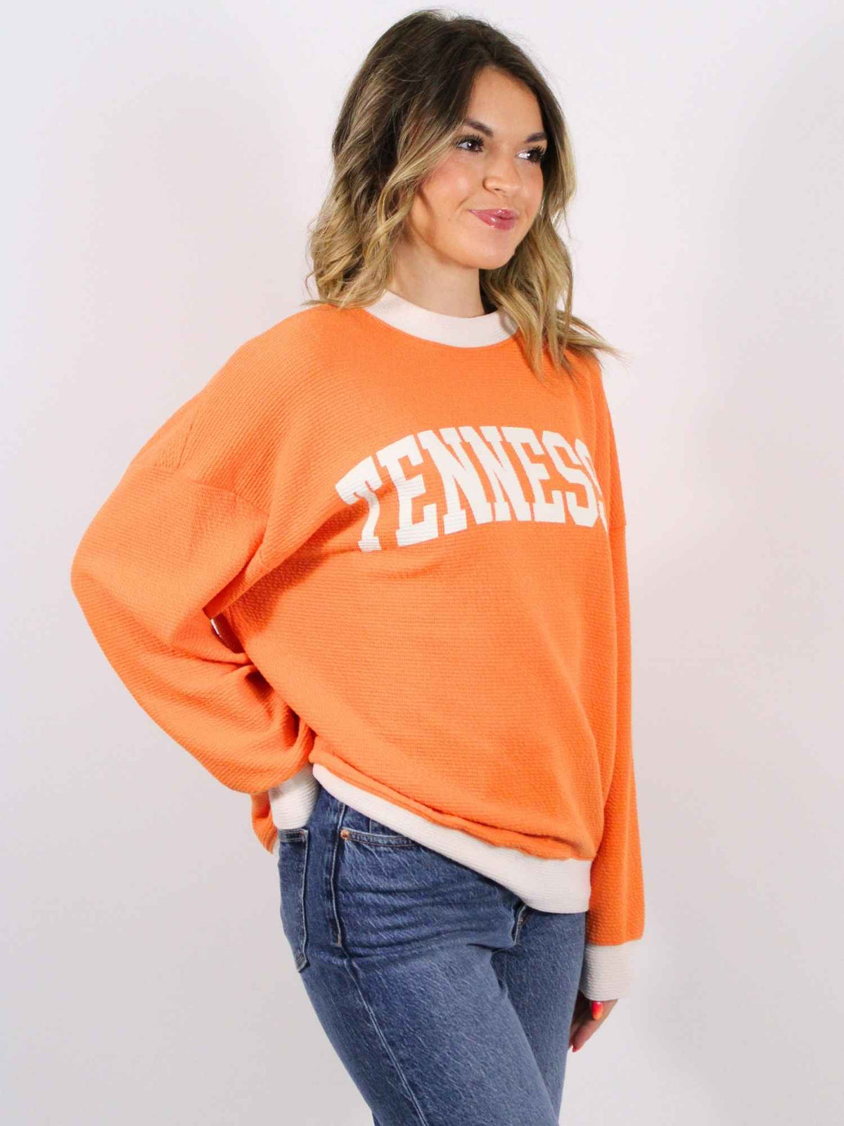 Tennessee Cloudy Ringer Top orange