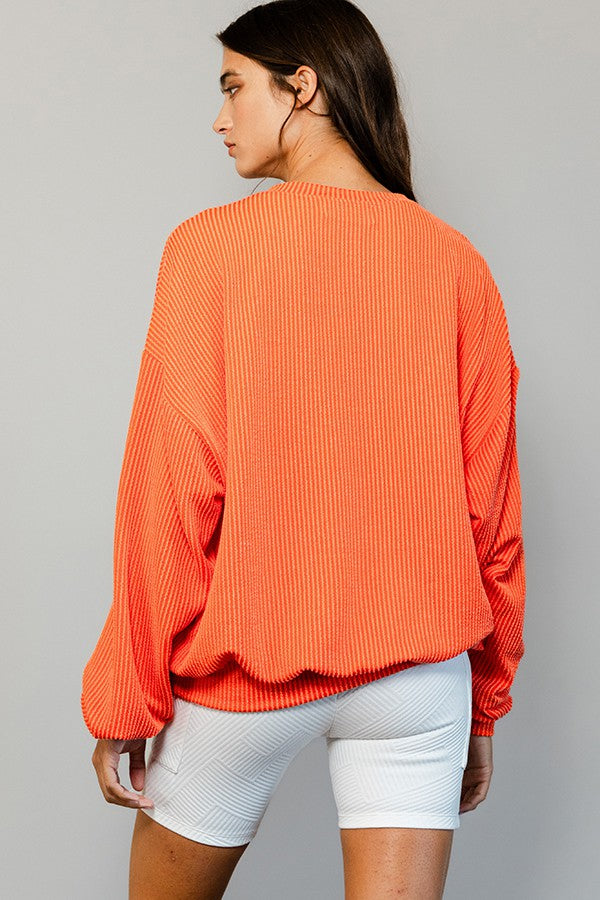 orange tennessee graphic oversized sweatshirt