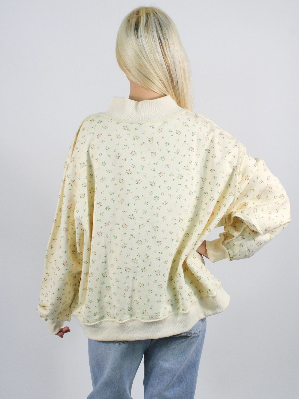 Tennessee Floral Rev Sweatshirt Cream