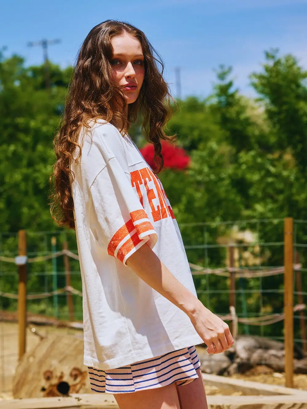 Orange & White Tennessee Vols Football Jersey Tee Game Day Outfit