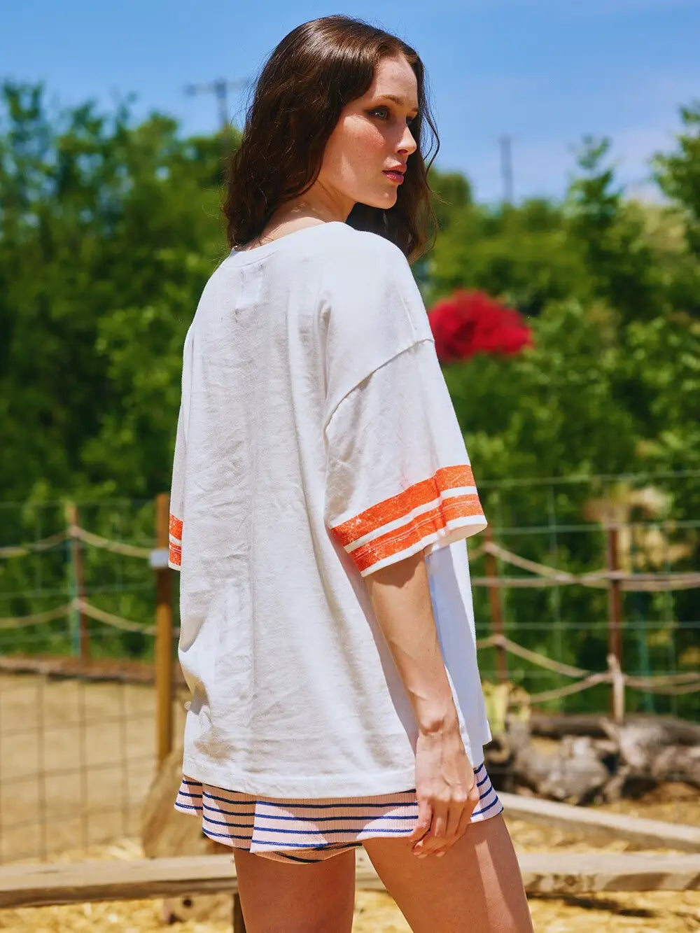 Orange & White Tennessee Vols Football Jersey Tee Game Day Outfit