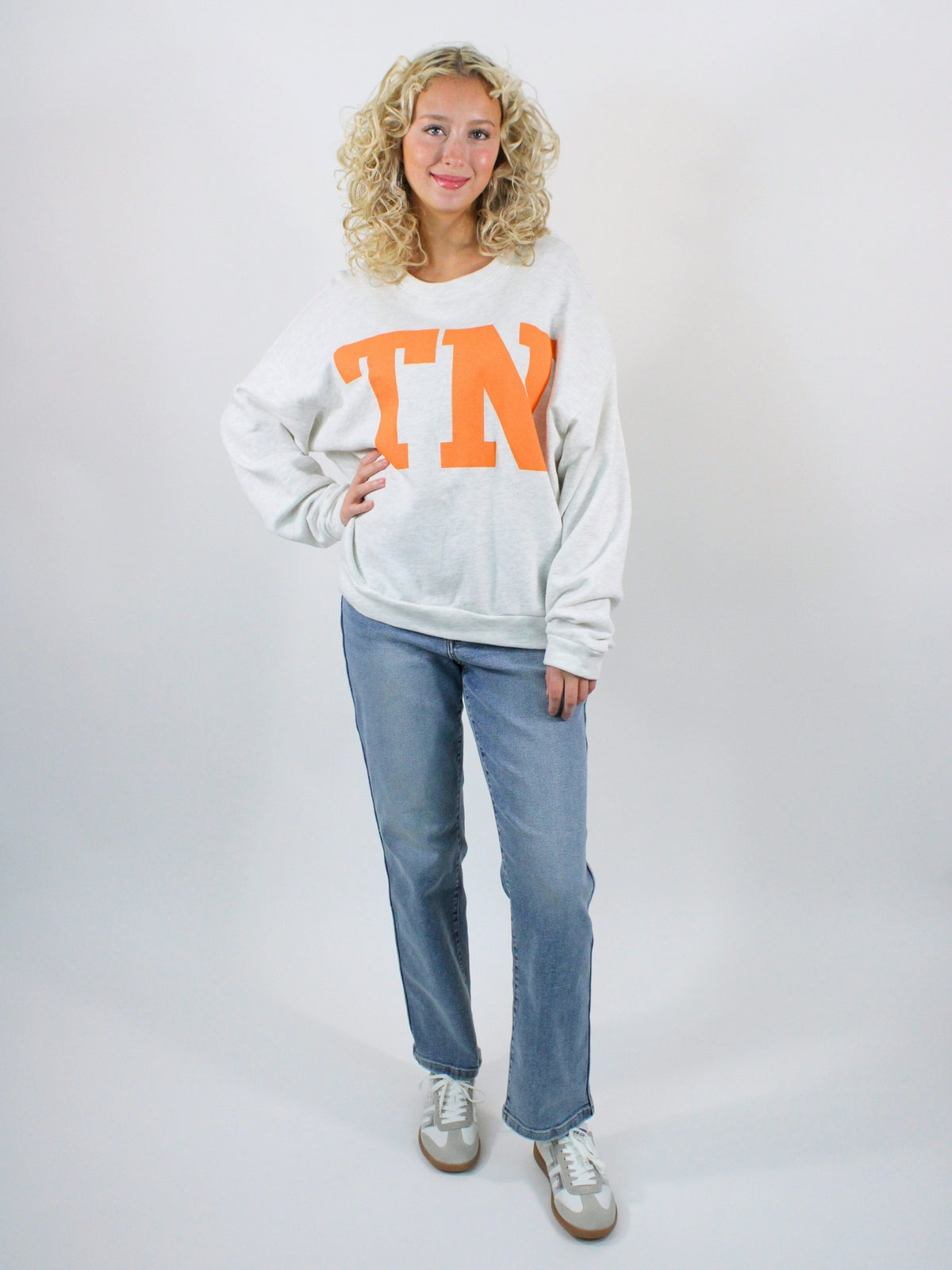 Tennessee Graphic French Terry Sweatshirt Ash Gray full