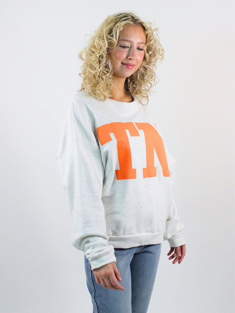 Tennessee Graphic French Terry Sweatshirt Ash Gray side