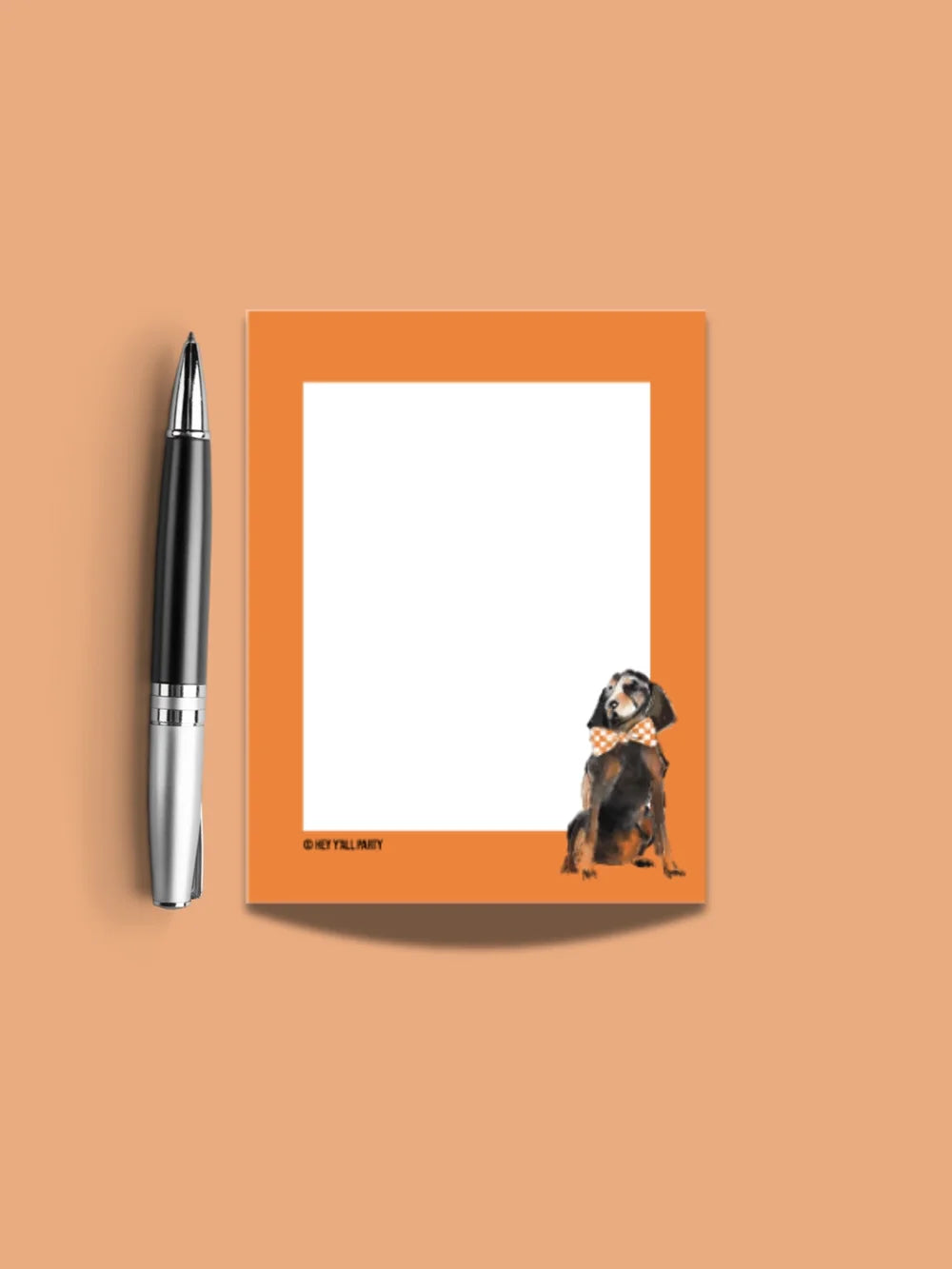 Tennessee Hound Dog Wearing A Bow Tie Notepad