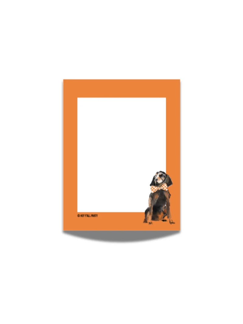 Tennessee Hound Dog Wearing A Bow Tie Notepad