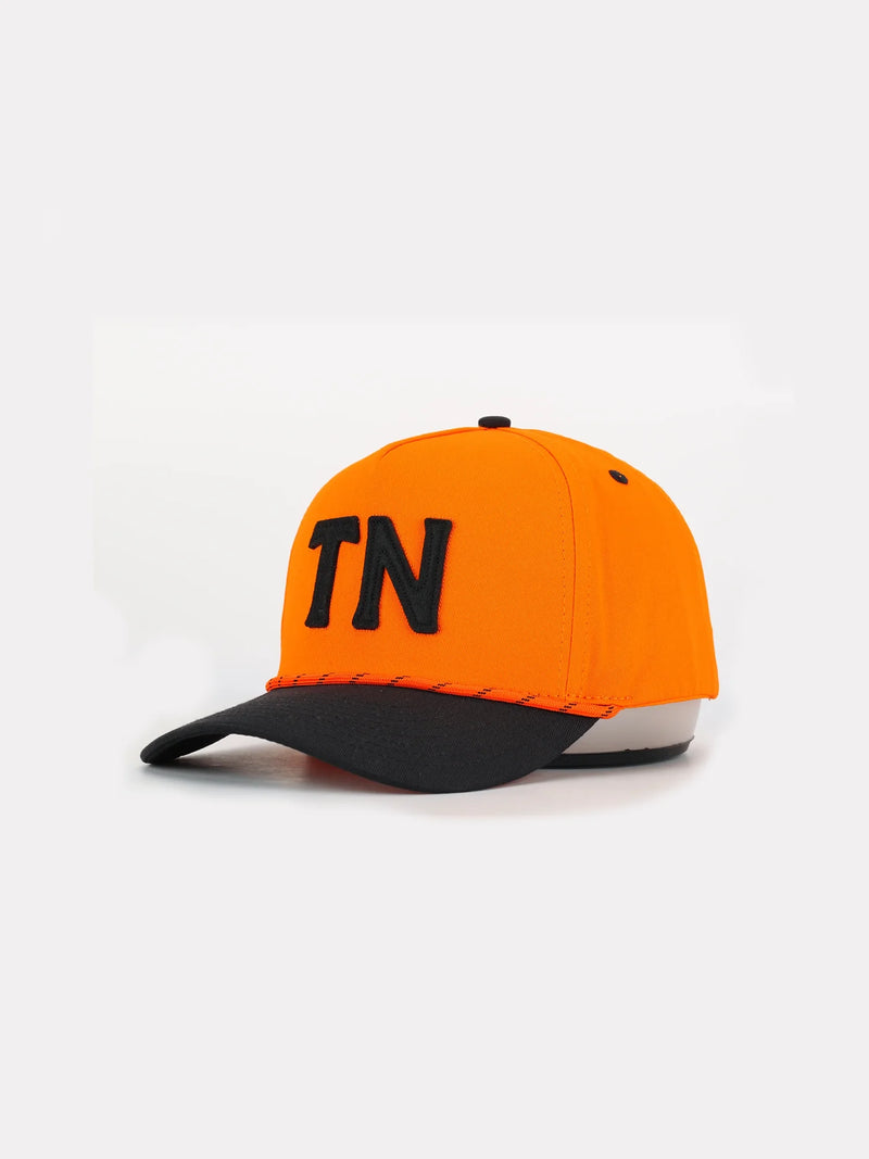 Tennessee Orange & Black Dark Mode TN Hat Tennessee Vols Gameday 