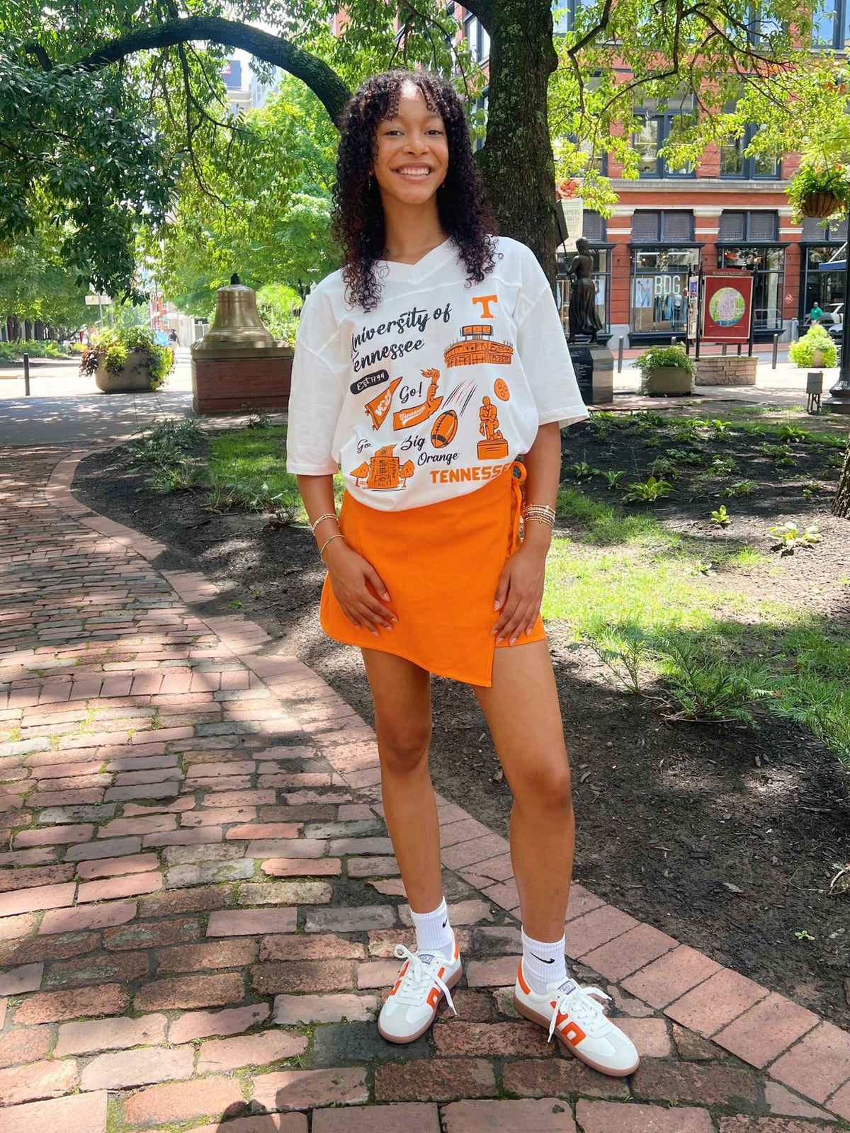 Tennessee Oversized Football Tee White