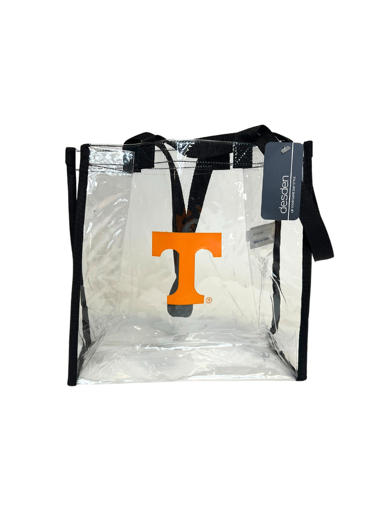 tennessee vols gameday gbo power t open stadium clear tote bag front view