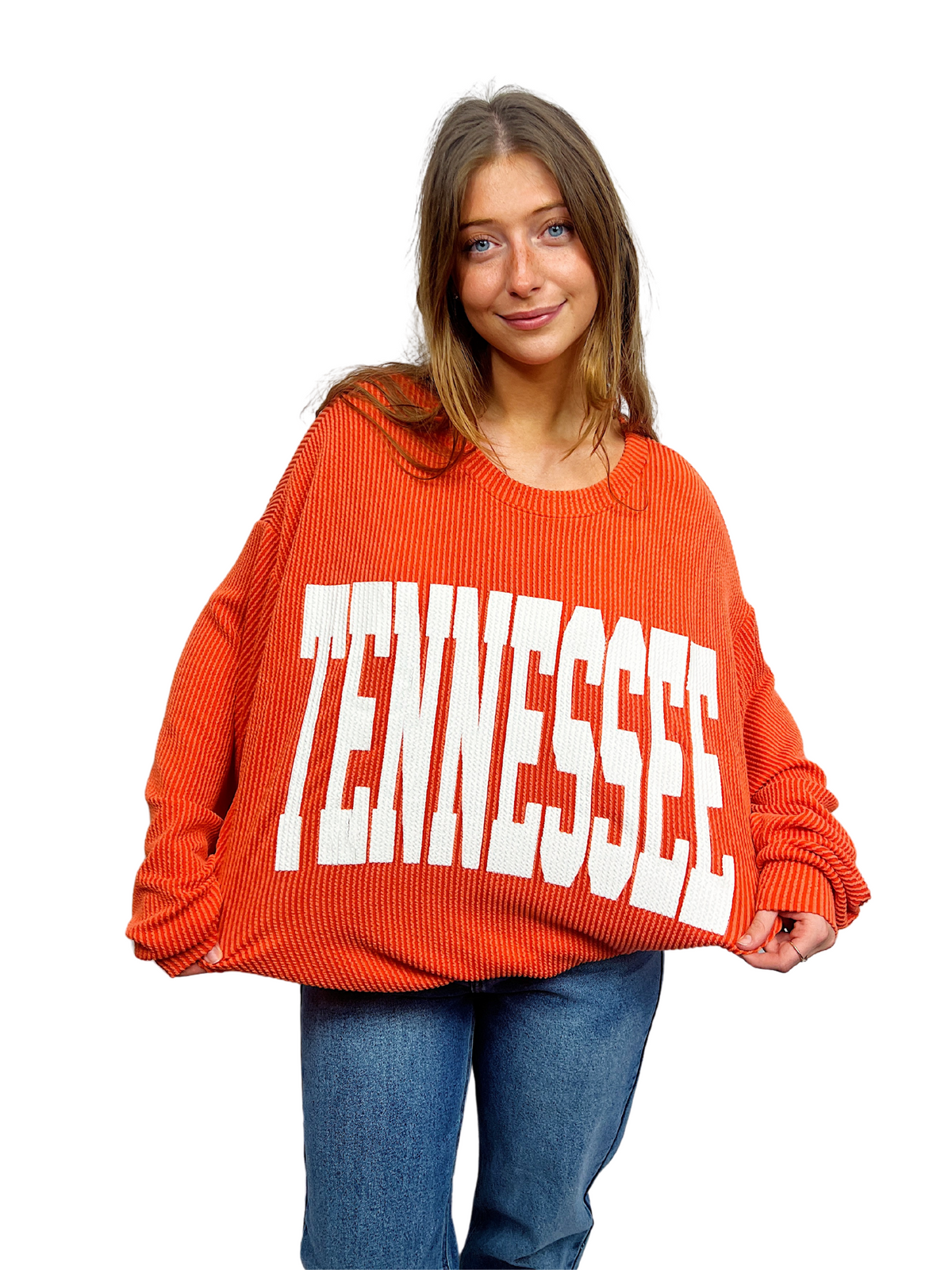 tennessee vols graphic sweatshirt in orange-front