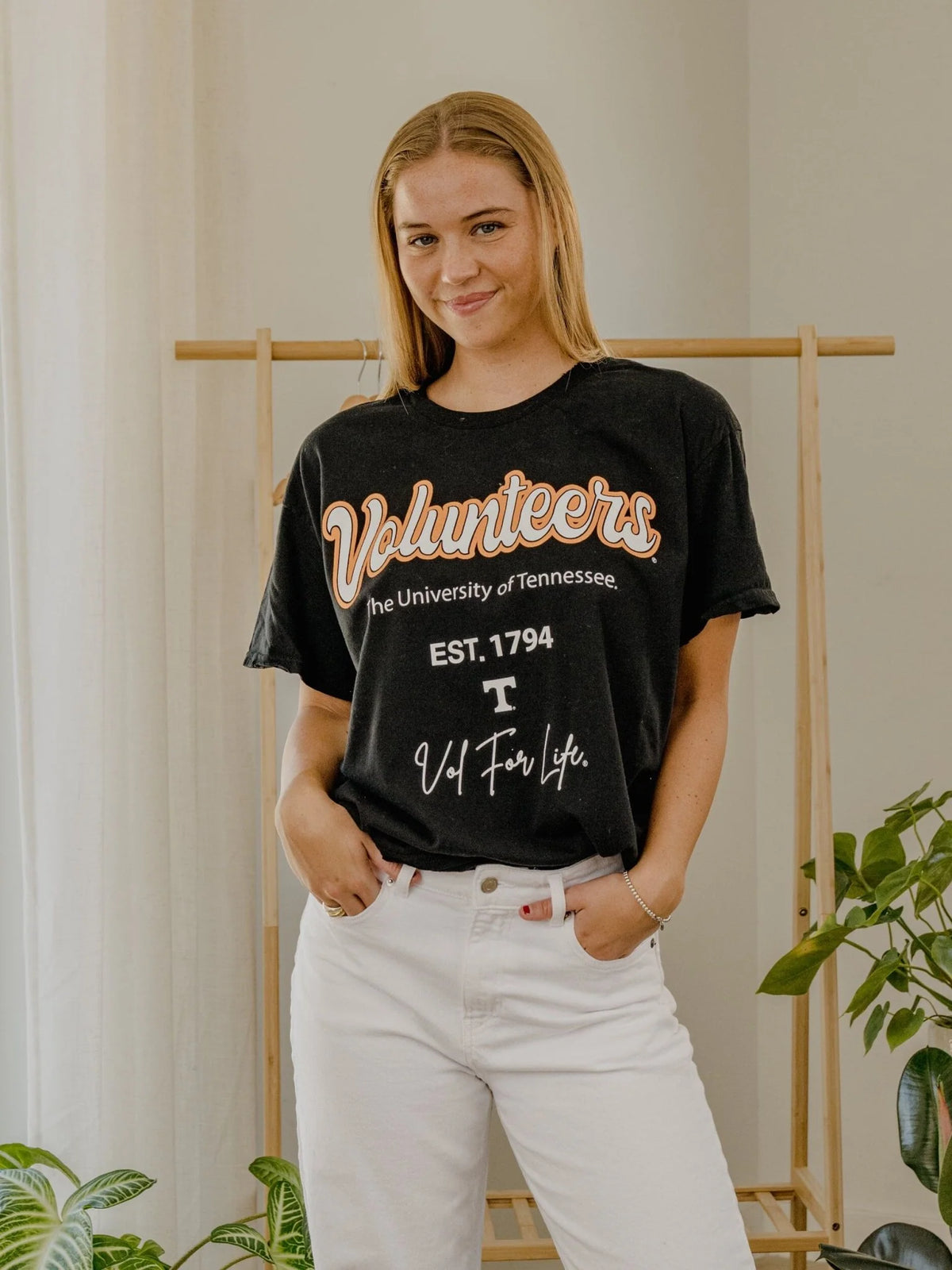 LivyLu Tennessee Volunteers Vols Letterman Thrifted Tee