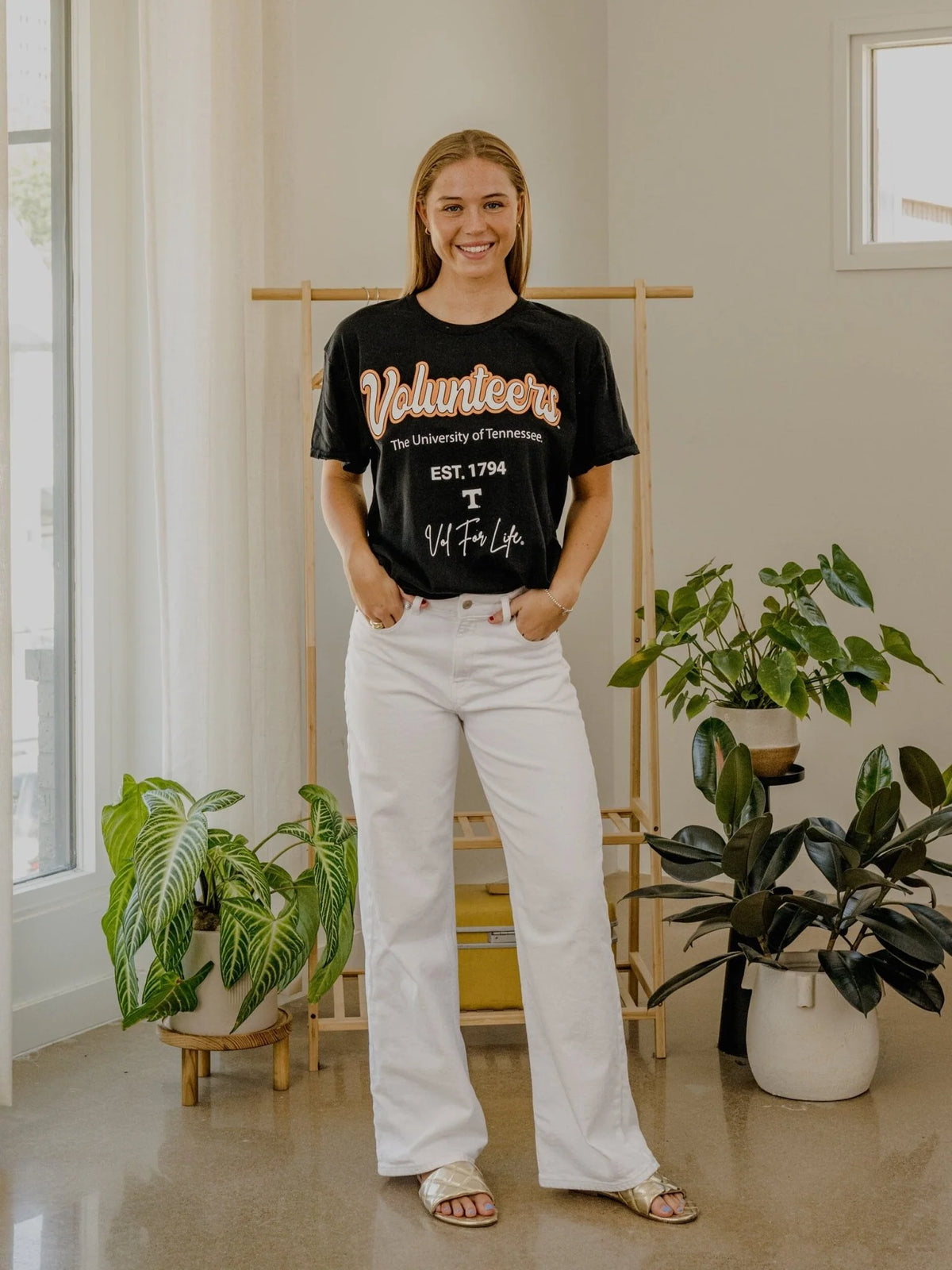 LivyLu Tennessee Volunteers Vols Letterman Thrifted Tee