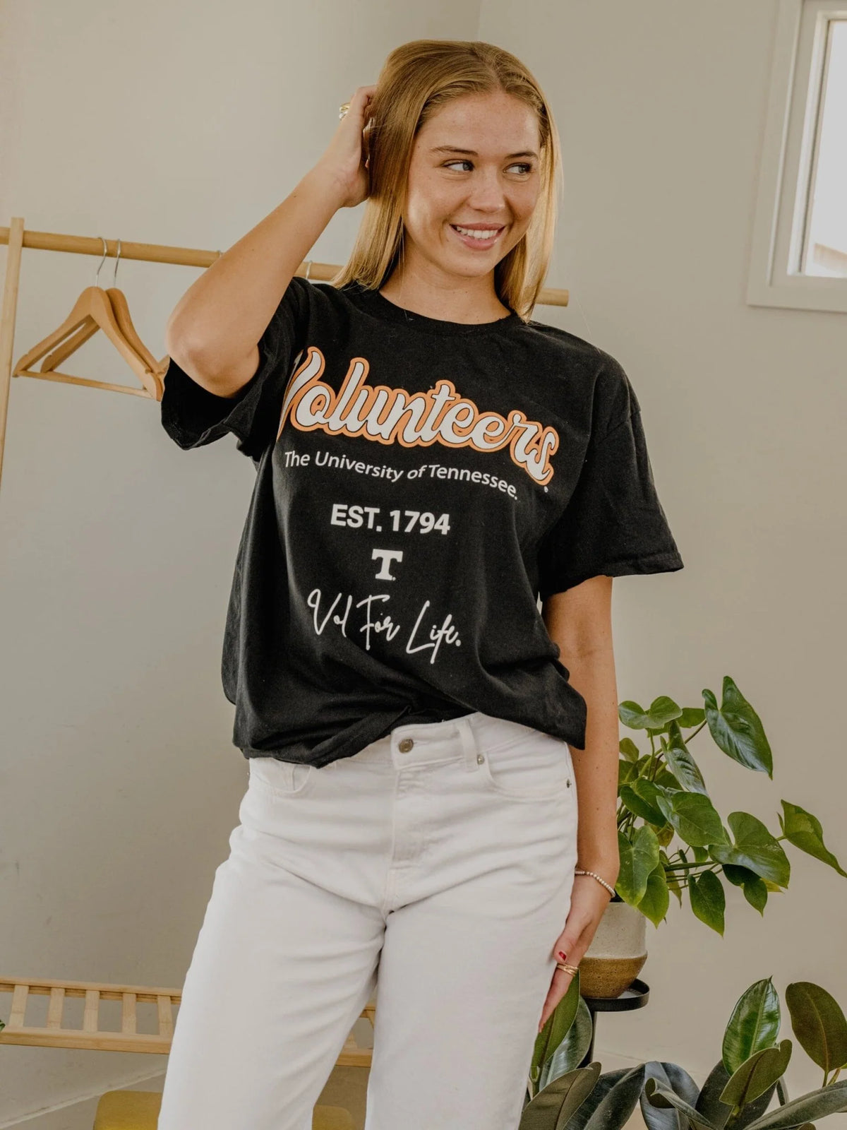 LivyLu Tennessee Volunteers Vols Letterman Thrifted Tee