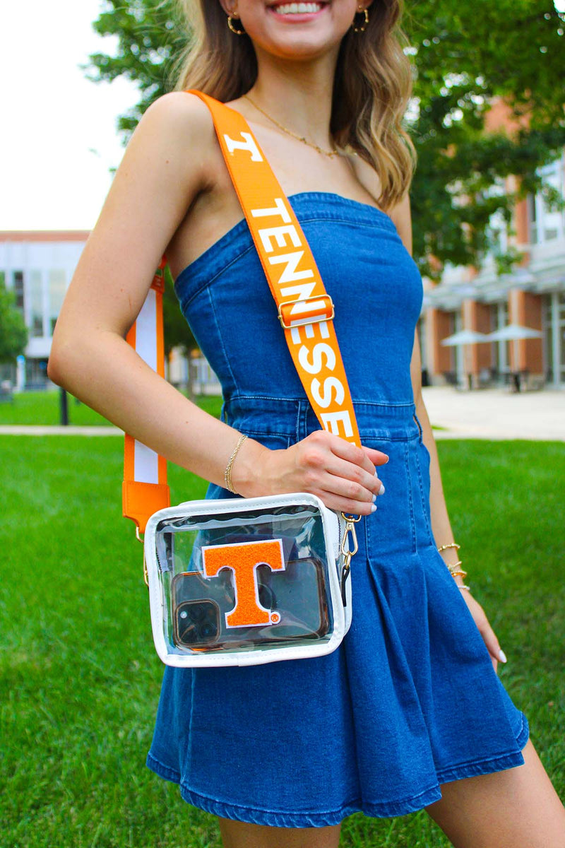 Tennessee Volunteers Orange & White Bag Strap for Clear Bag Purse TN Vols Gameday