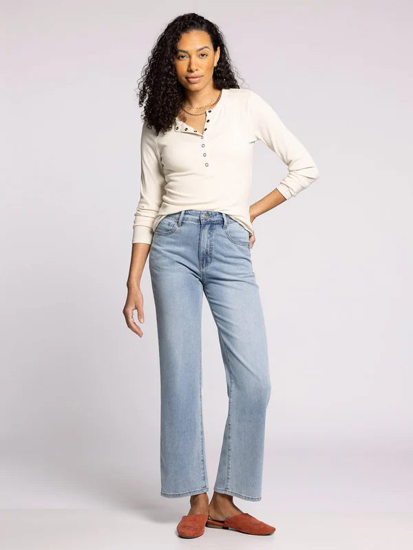 Avery High Rise Straight Leg Jean