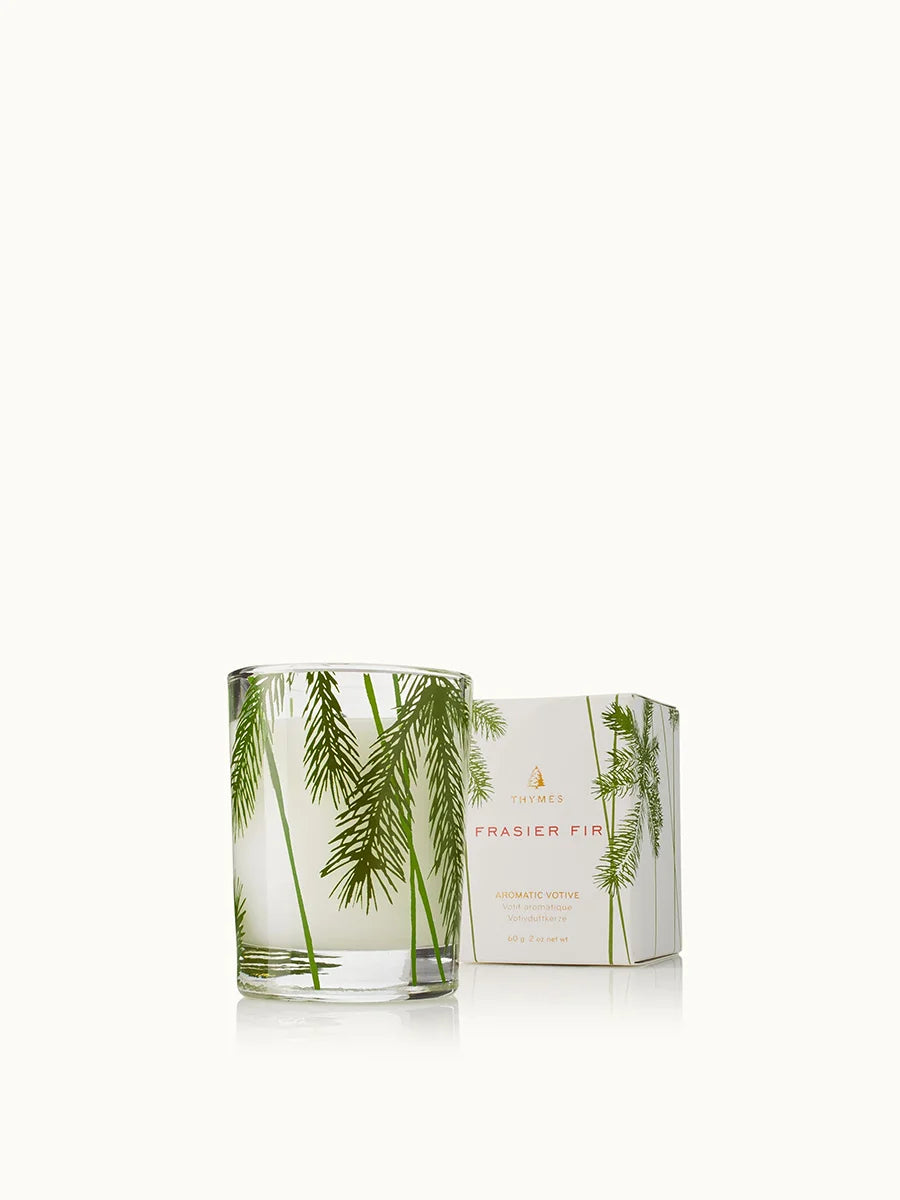 Thymes Frasier Fir Heritage Pine Needle Votive Candle 2.0oz