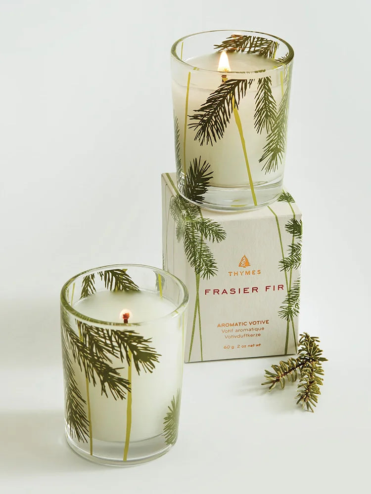 Thymes Frasier Fir Heritage Pine Needle Votive Candle 2.0oz