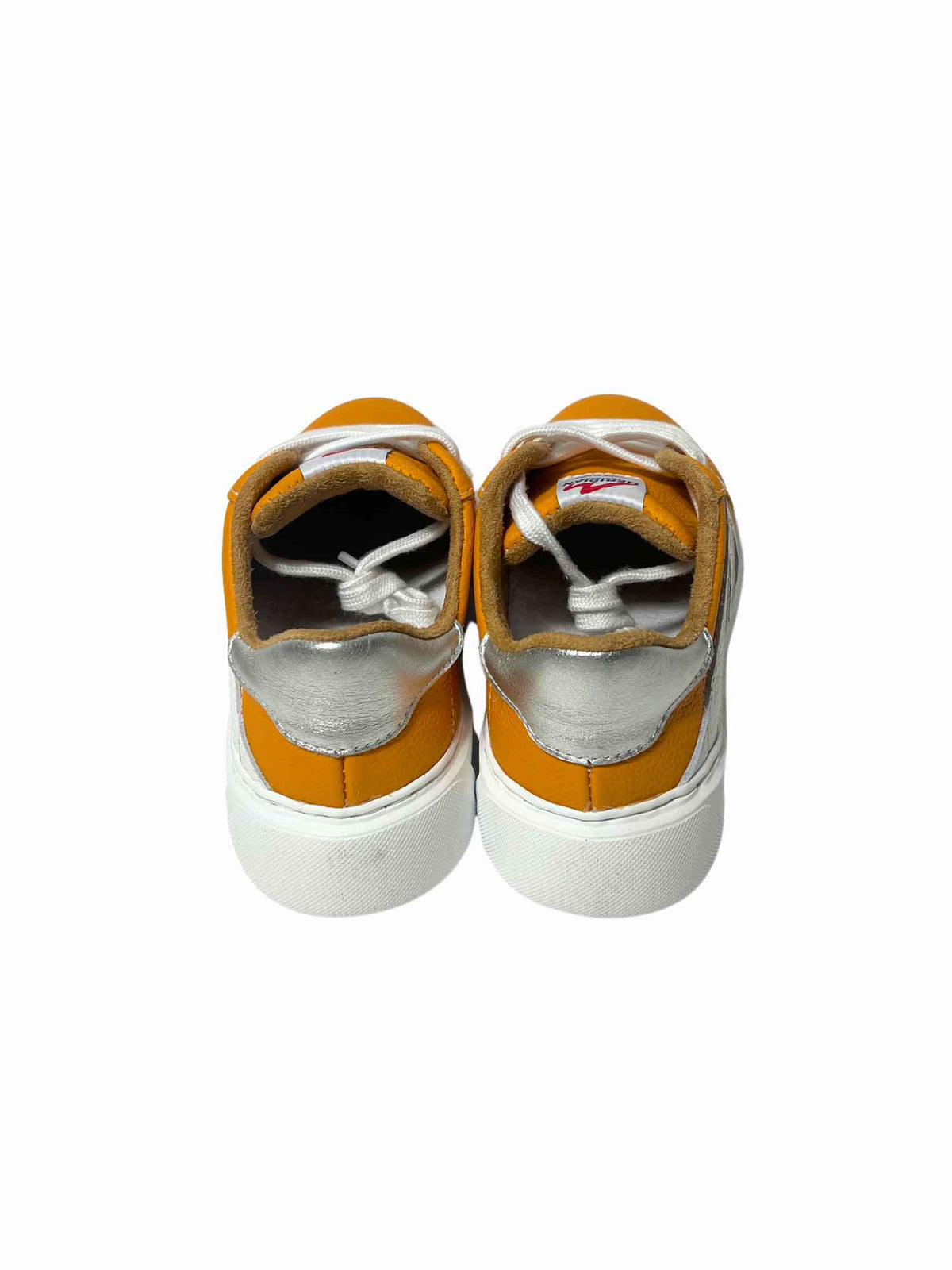 TN 3 Tone Leather Sneaker Orange White Silver