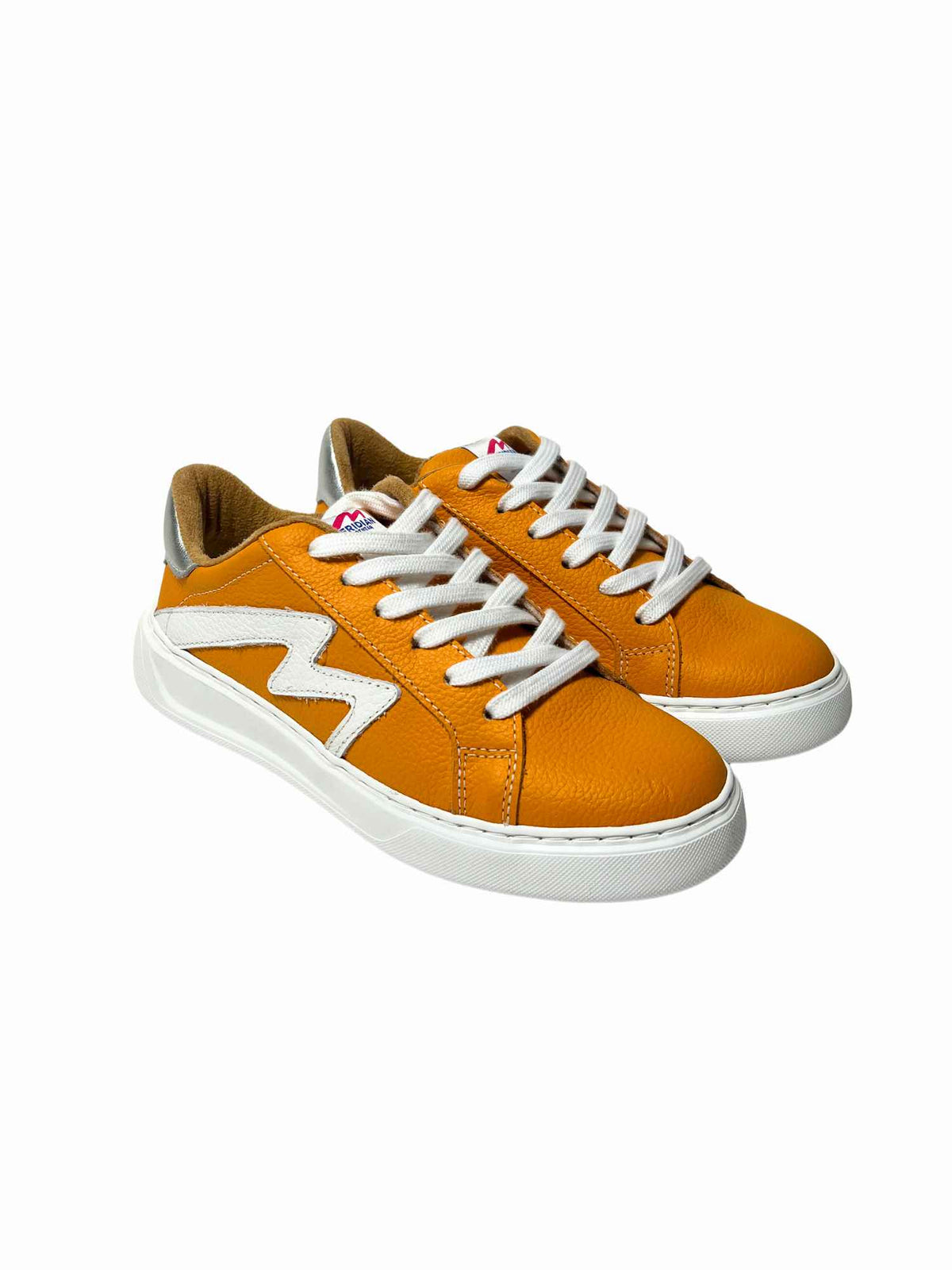 TN 3 Tone Leather Sneaker Orange White Silver