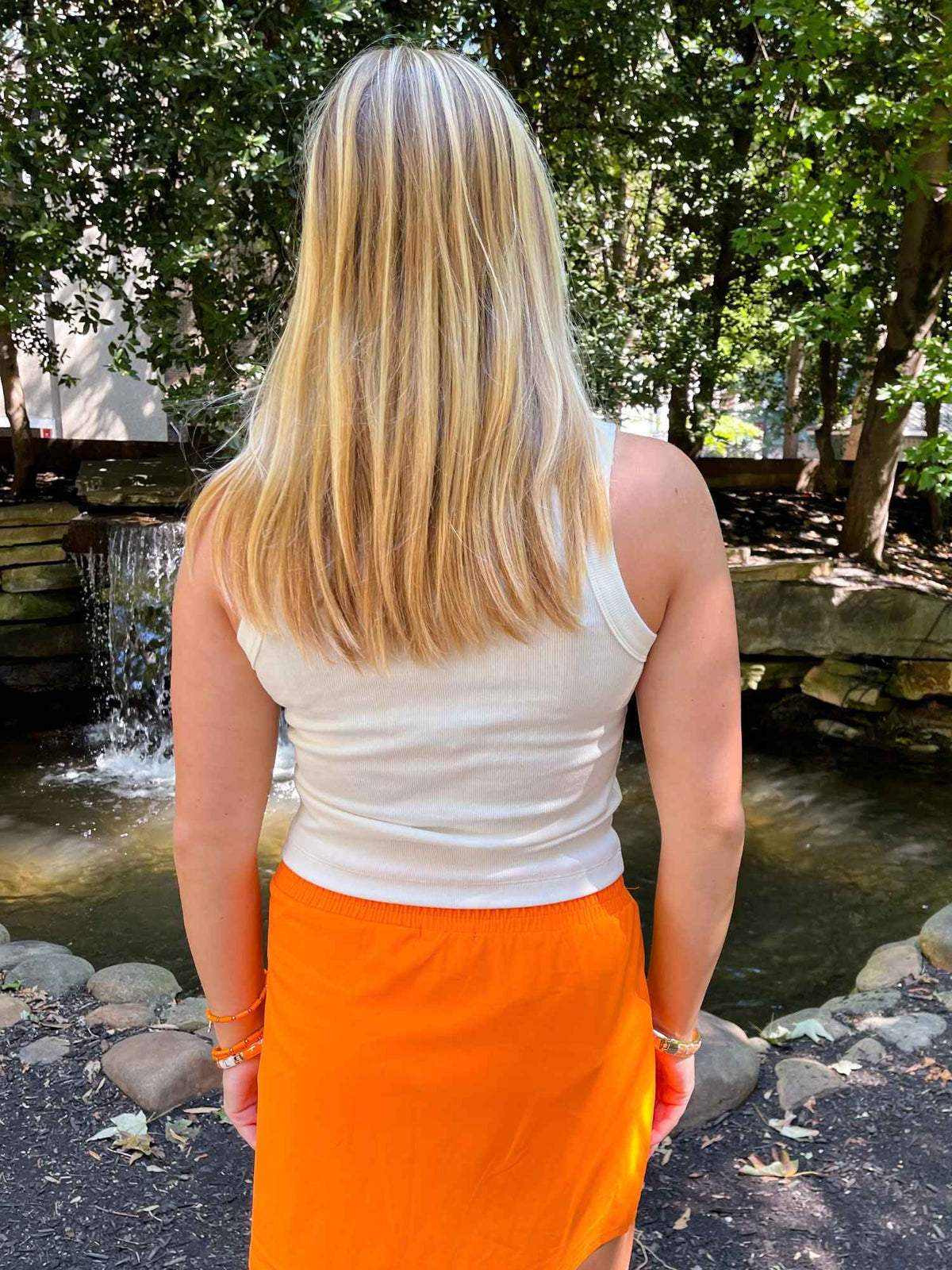 Tennessee Embroidered Ribbed Tank Top