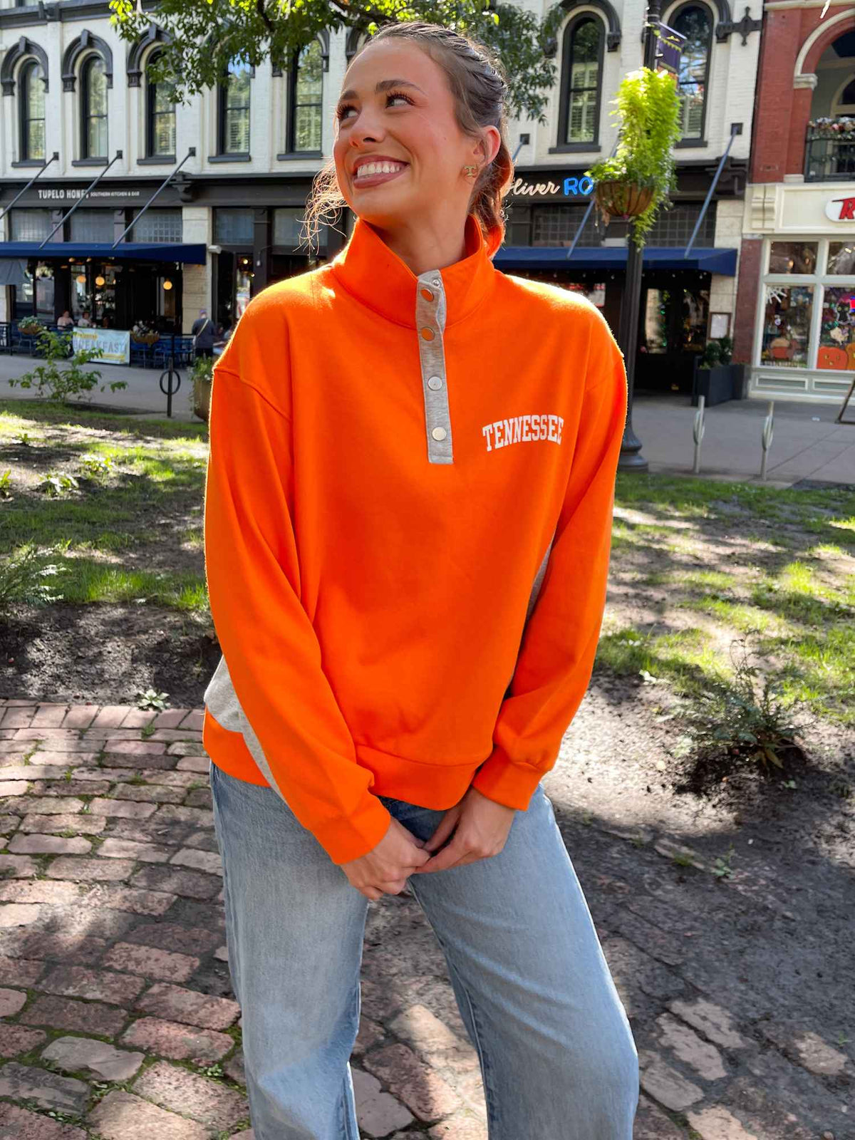 Tennessee Varsity Half-Snap Sweatshirt