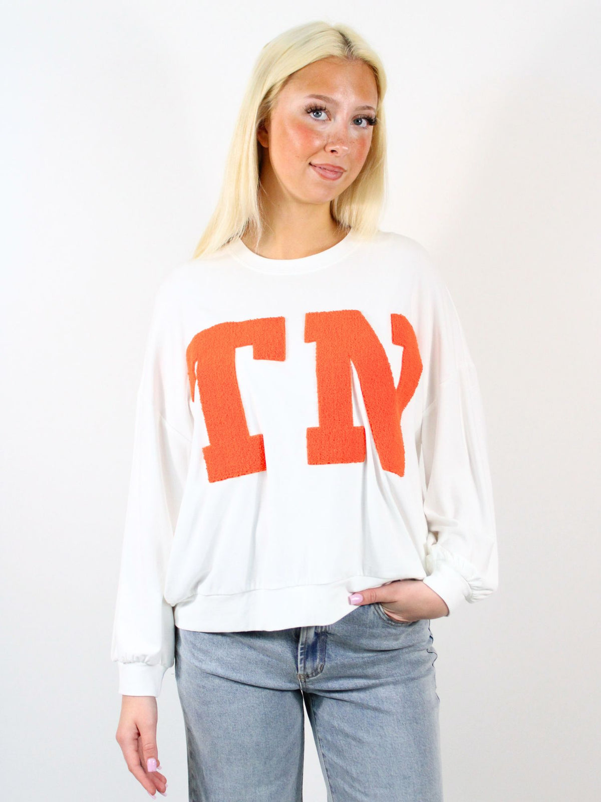 Tennessee Long Sleeve Top White
