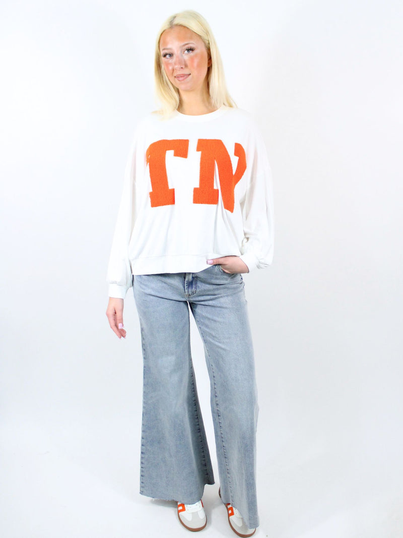 Tennessee Long Sleeve Top White