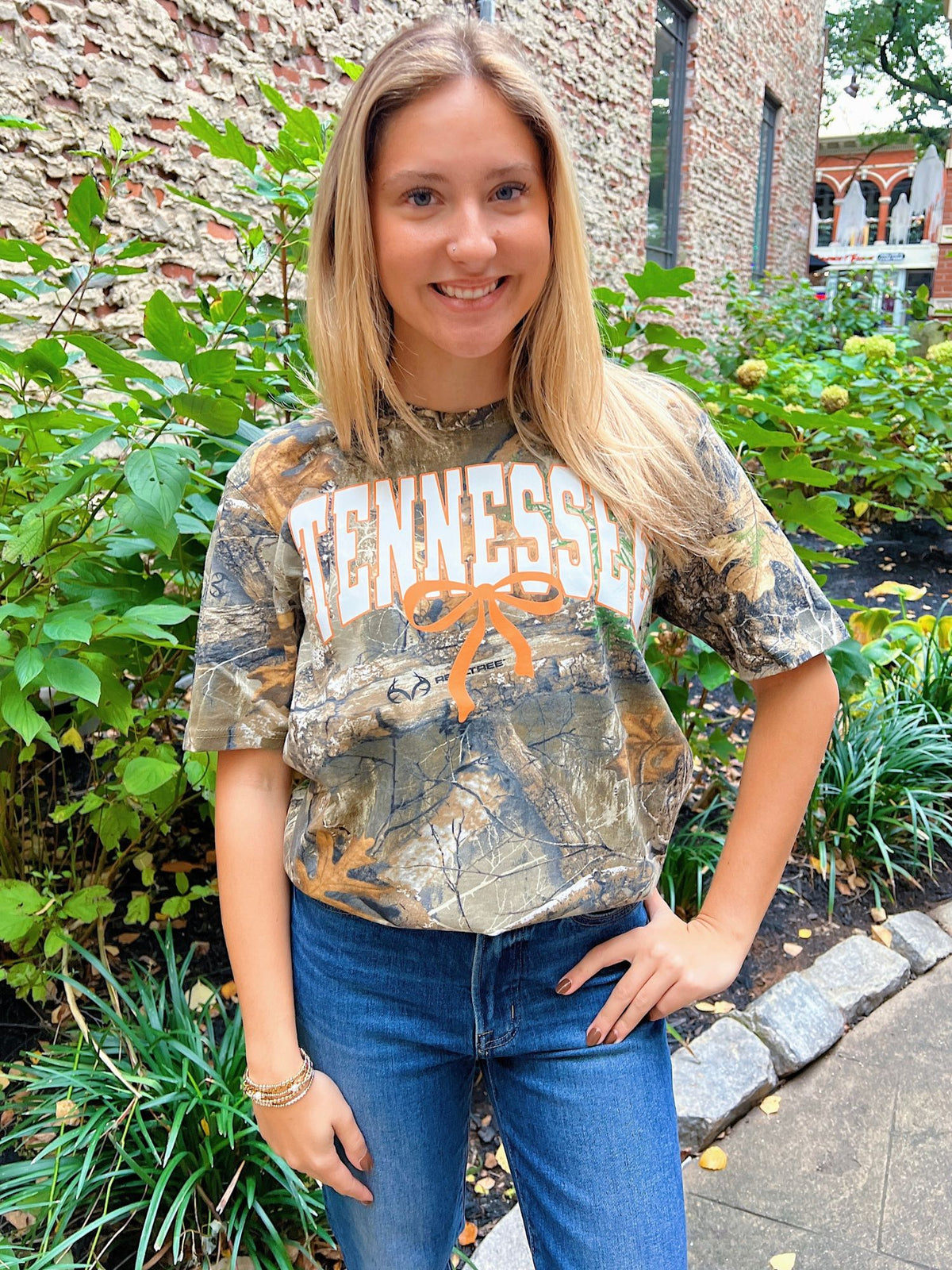 TN Orange Bow Camo Tee