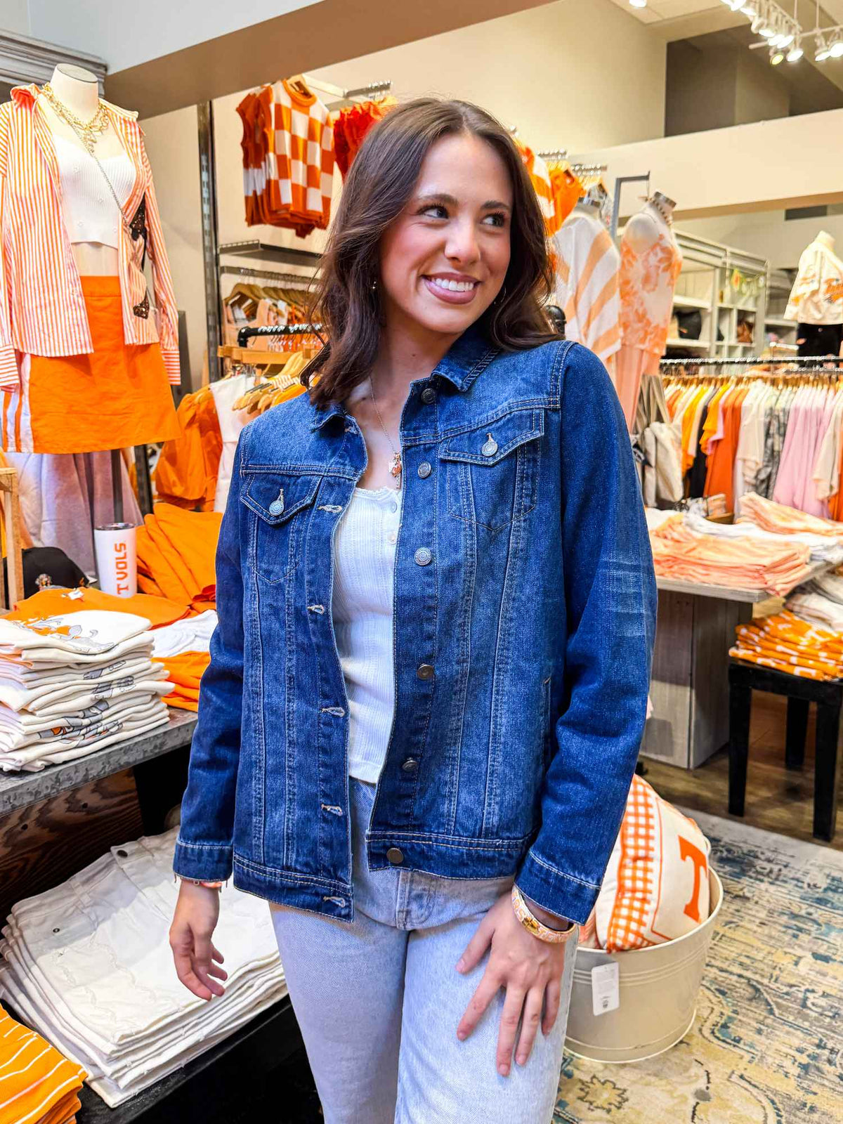 Tennessee Volunteers Smokey Denim Jacket Blue