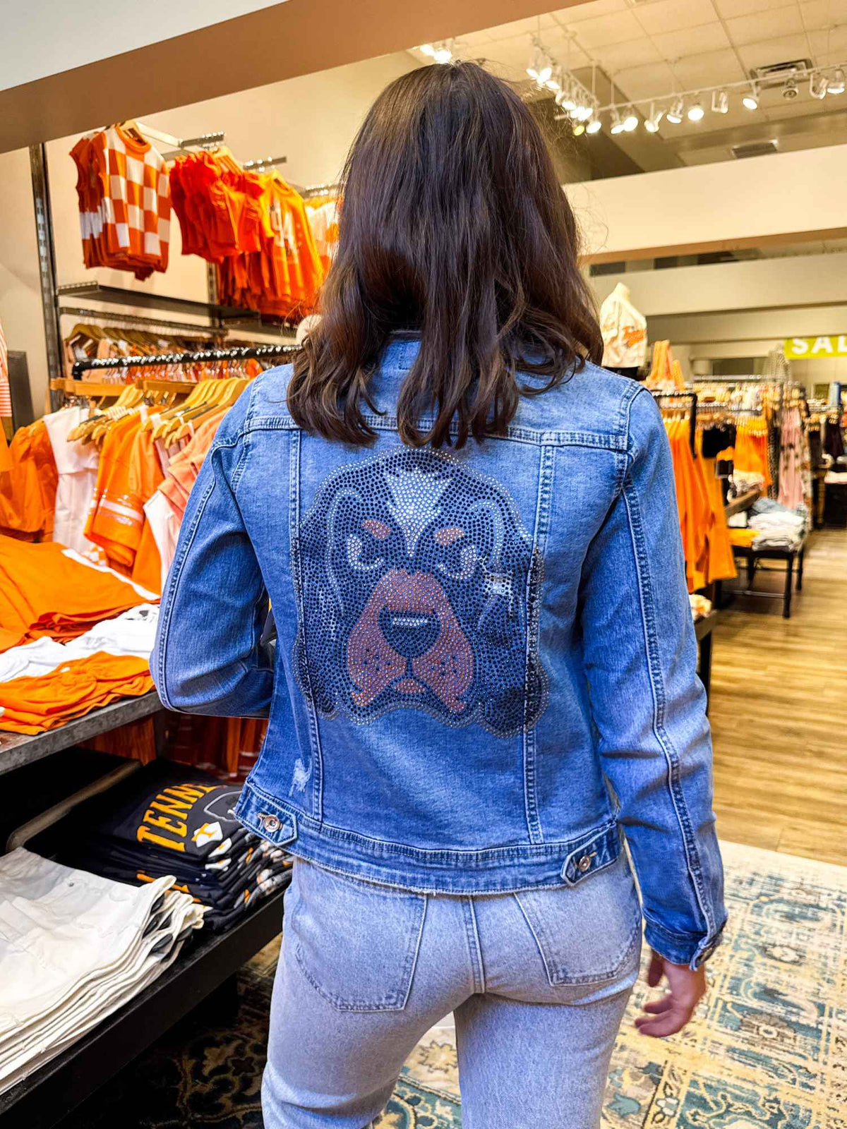 Tennessee Volunteers Smokey Denim Jacket Light Blue