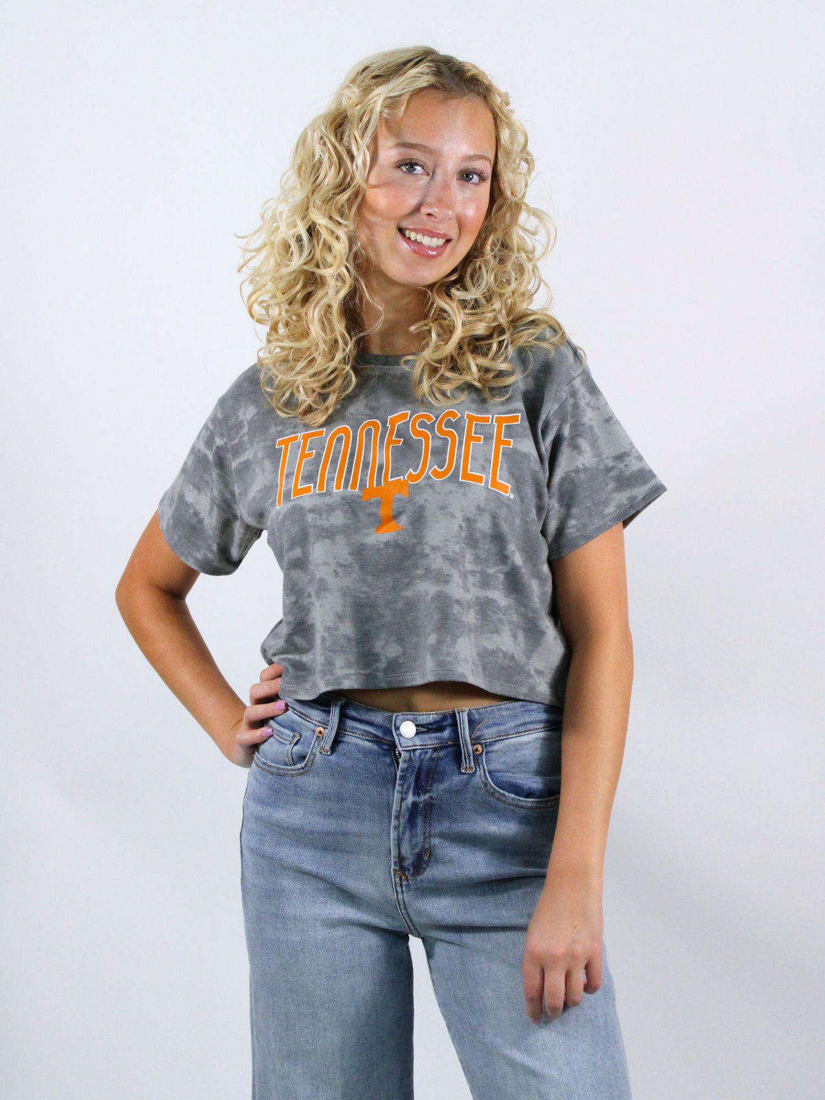 Tennessee Vols Tie Dye Crop Tee