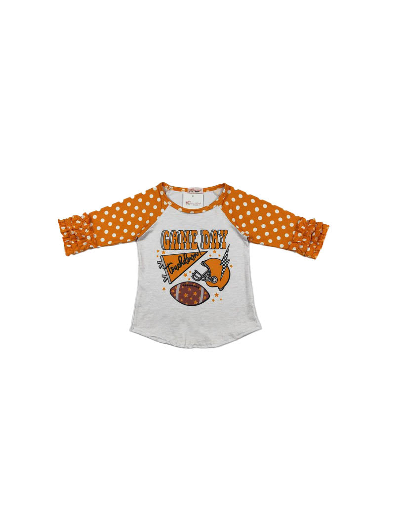 toddler and girls game day ragland football shirt for tennessee game day