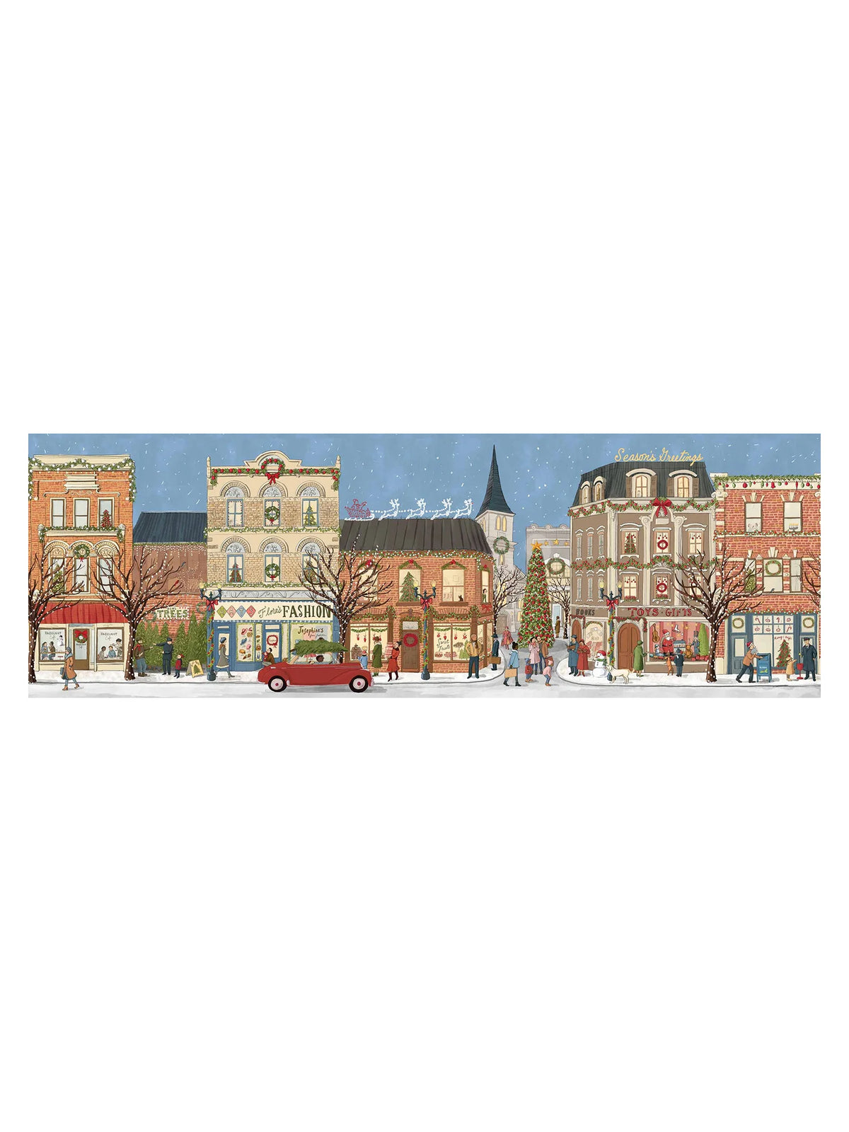 true south puzzle co. merry main street holiday jigsaw puzzle