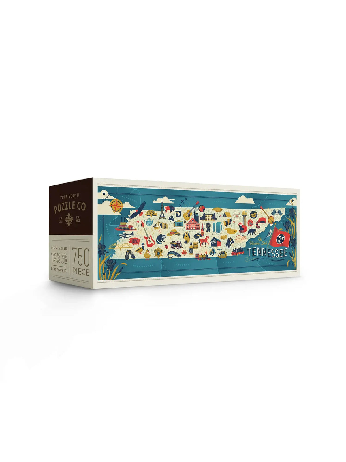 True South Puzzle Co. Tennessee State Map Puzzle